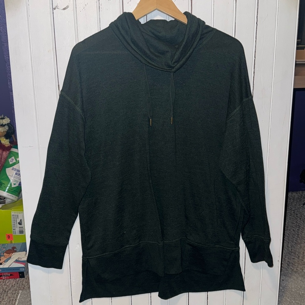 Old Navy Active Cowl Neck Top Dark Green Size XL